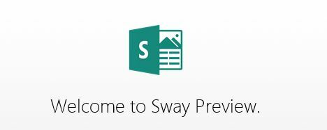 דוא"ל מקדימה של Sway של מיקרוסופט