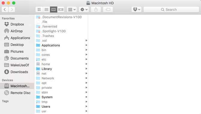 finder Macintosh HD