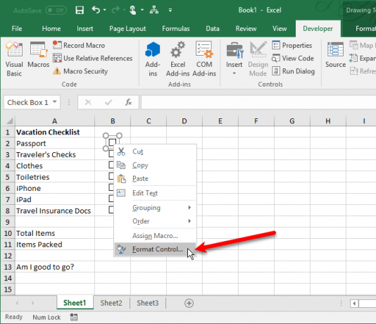 כיצד ליצור רשימת בדיקות ב- Excel כמו המקצוענים