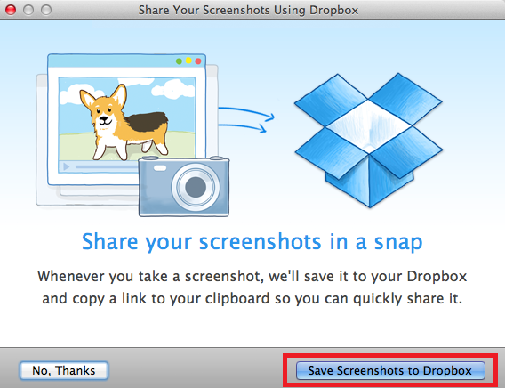 כיצד לשמור ולהעלות אוטומטית תמונות מסך ל- Dropbox על צילומי מסך של Dropbox Mac