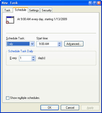 חלופה ניידת בחינם למתזמן המשימות של Windows freebyte5