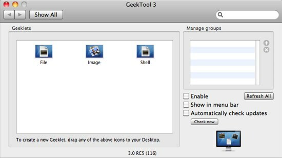 GeekTool - הצגת מידע על מערכת Mac בהעדפות סגנון 01c GeekTool 3