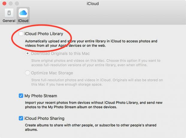 ספריית תמונות icloud