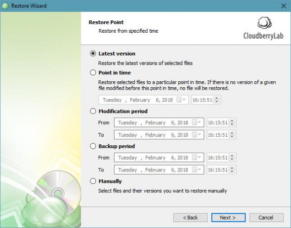 גיבוי CloudBerry מגן על קבצים ב- Windows, Mac ו- Linux 14 CloudBerry Restore Files