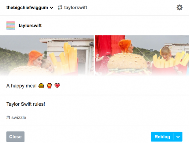 רישום מחדש ב- Tumblr