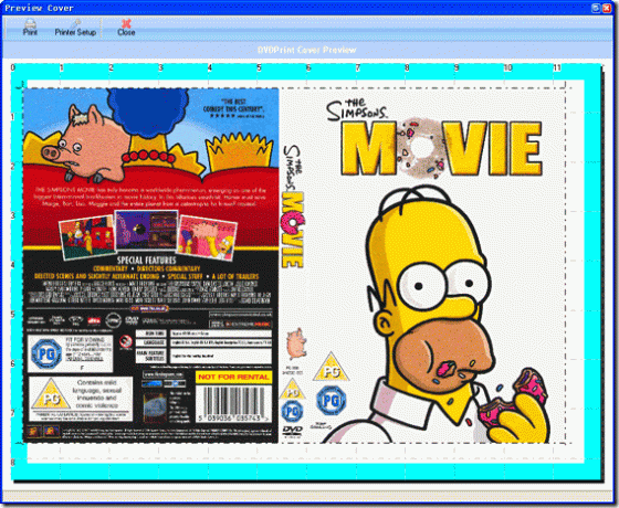 הפוך כיסויים לסרט DVD הניתנים להדפסה באמצעות הדפסת DVD [Windows] של DVD