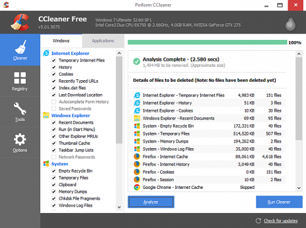 CCleaner-5-ניקוי