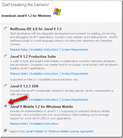 Java עבור Windows Mobile