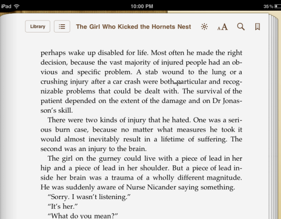 אפליקציות ibooks לעומת קינדל