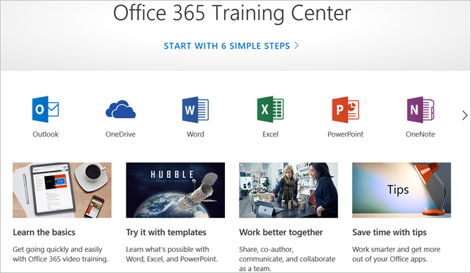 מרכז ההדרכה של Office 365