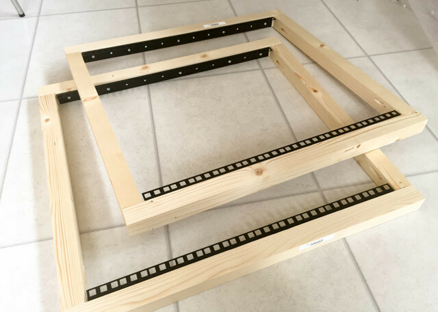 מארז מתלה diy -5 - מסגרת קדמית ואחורית נעשית