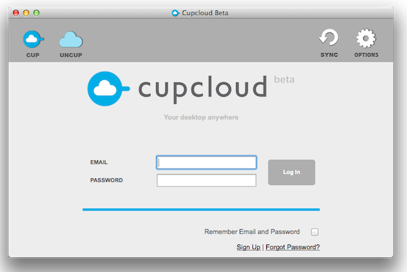 כניסת Cupcloud