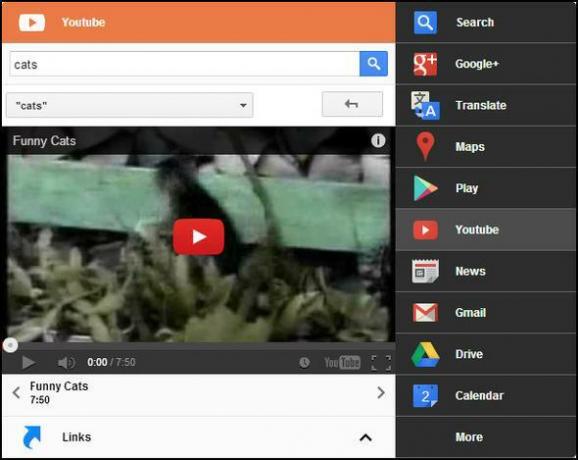 תפריט שחור: גש לכל שירותי גוגל בתוך תפריט יחיד [Chrome] YouTube הפעל וידאו