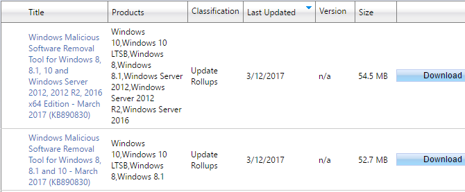 Windows Update לא יעבוד ב- Windows 7 ו- 8.1 פועל על חומרה חדשה של Microsoft Update Catalog Search 670x277