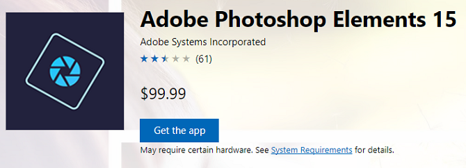 Adobe Photoshop אלמנטים של Windows