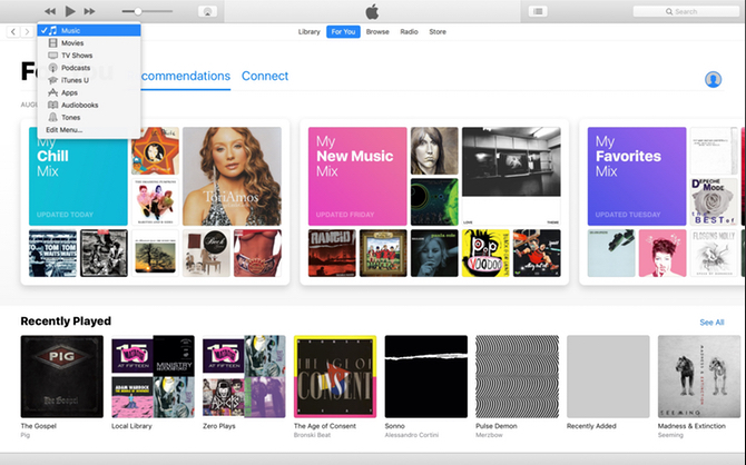 iTunes מק