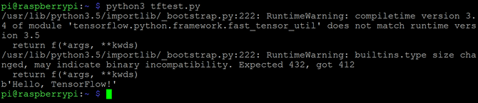 TensorFlow ו- Python3.5 - שגיאה בלתי ניתנת להתעלמות