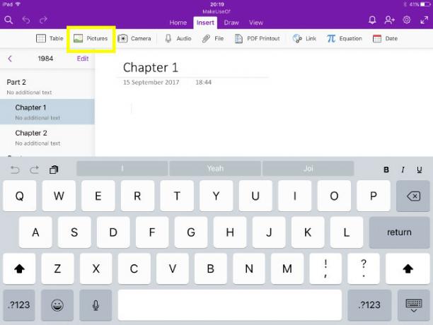 מחברת onenote