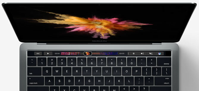 סרגל מגע של Macbook