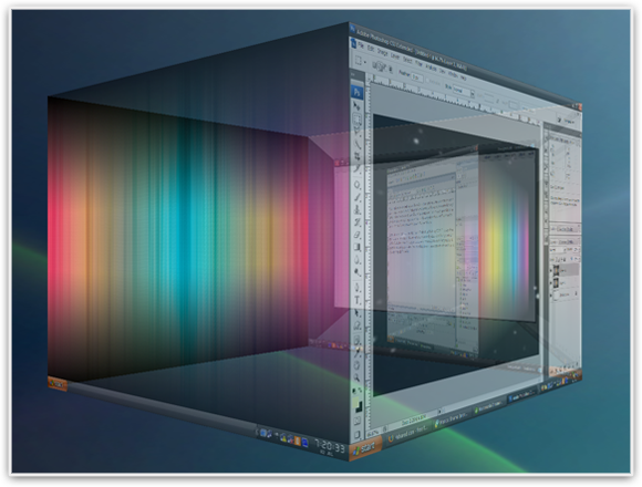 YodM3D - אפקט קוביה בחלונות