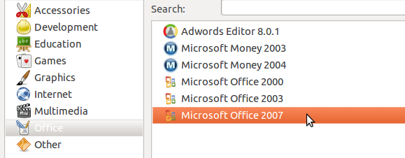 התקן את Office 2007 ב- Linux