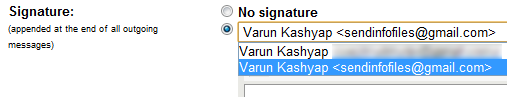 חתימות ב- Gmail