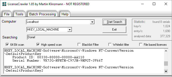 3 דרכים לשחזור מספרים סידוריים ב- Windows LicenseCrawler 670x300
