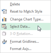 Excel בחר טווח נתונים