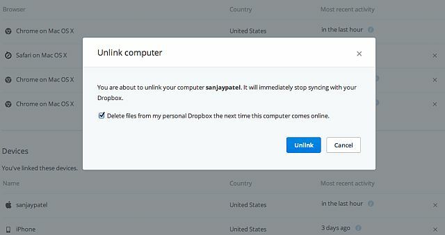 Dropbox-Pro-Unlink-Device-Wipe-למחוק