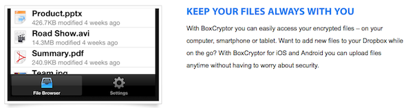 רשימת יישומי Dropbox