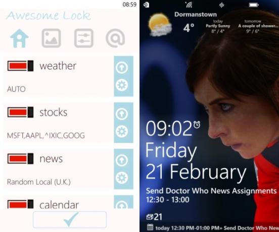 muo-windowsphone התאמה אישית-נעילה