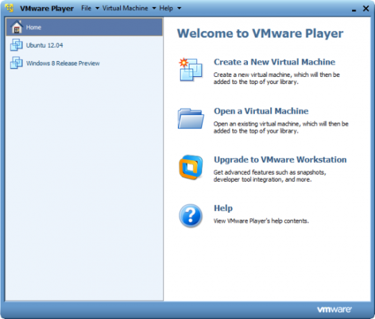 נגן VMWare במערכת Windows