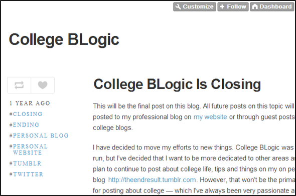 המדריך הרגע האחרון שלך לייצוא הבלוג הפוסטרסטי שלך לפני שהוא מכבה לנצח Import2 CollegeBLogic Tumblr