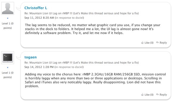 OS X Mountain Lion הוא רחוק מלהיות מושלם וזו הסיבה שגמגום x2