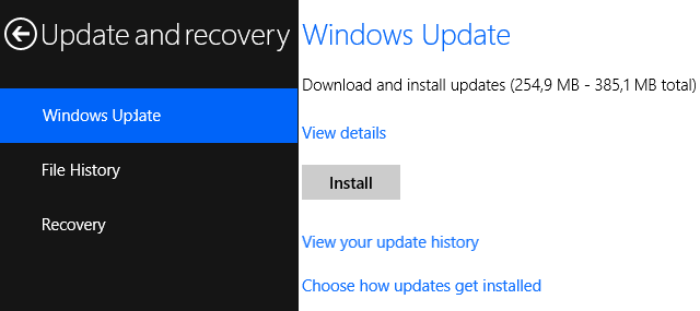 התקן את Windows Update