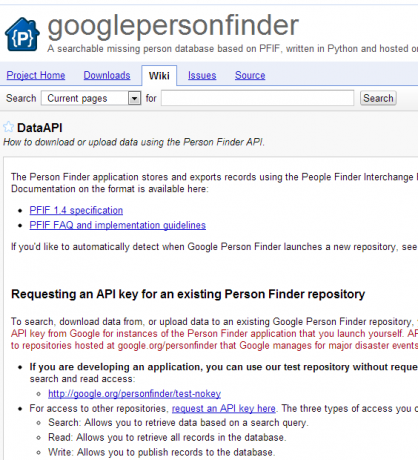 Google Finder אדם -