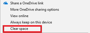 כיצד להסיר עותקים מקומיים של קבצי OneDrive מבלי למחוק אותם מרחב ברור על המסך