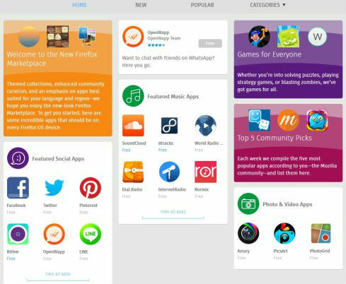 רשימת Mozilla-Firefox-OS-Apps