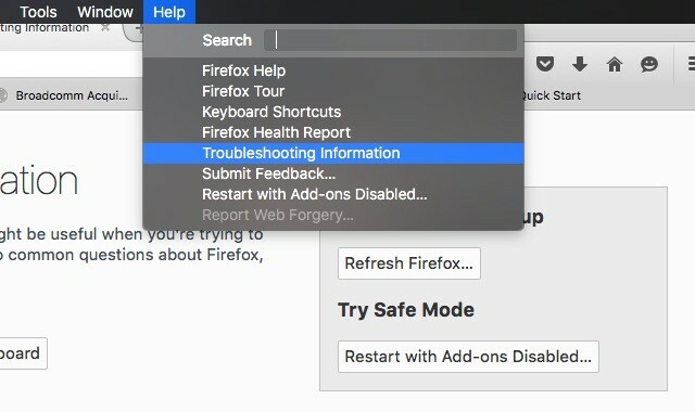 אפשרות לאתחול Firefox