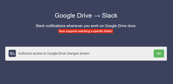 שלב את Google Drive עם Slack