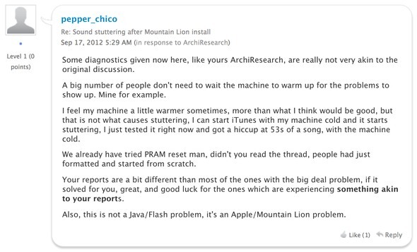 OS X Mountain Lion הוא רחוק מלהיות מושלם וזו הסיבה soundlag2 xn