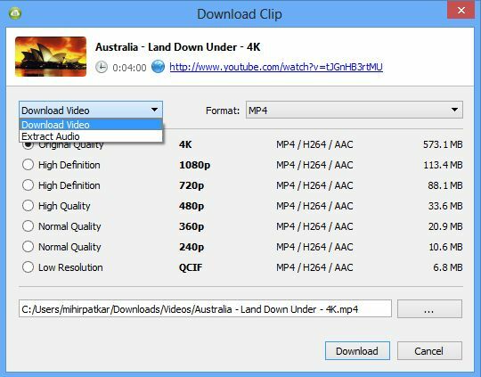 4K-Downloader-Download-YouTube-Other-Videos-בקלות 4K-Video-Extract-Audio