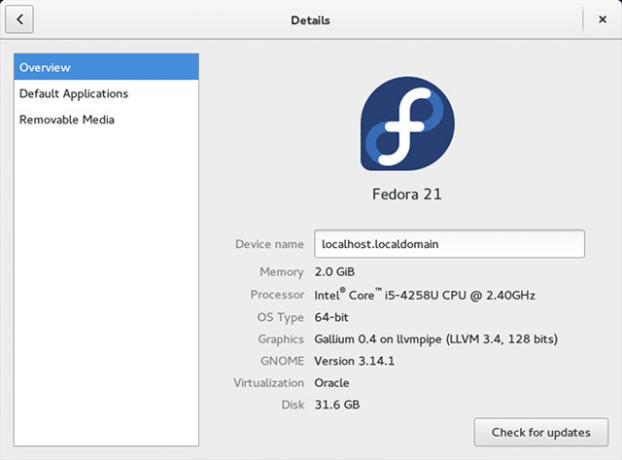 גרסת fedora21