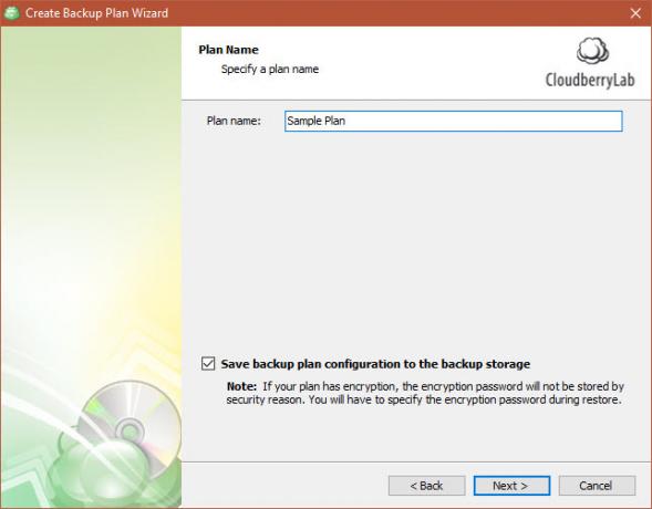 גיבוי CloudBerry מגן על קבצים ב- Windows, Mac ו- Linux 07 שם תוכנית גיבוי CloudBerry