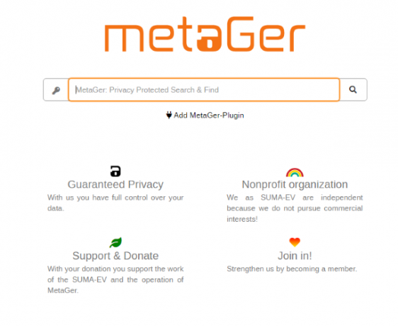 5 מנועי החיפוש הפרטיים הטובים ביותר שמכבדים את הנתונים שלך Metager חיפוש פרטי
