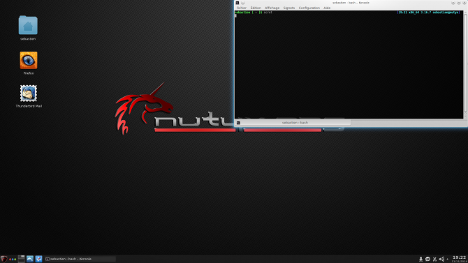 Nutyx עם ממשק משתמש