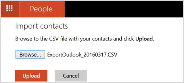 אנשי קשר של OutlookDotComImport