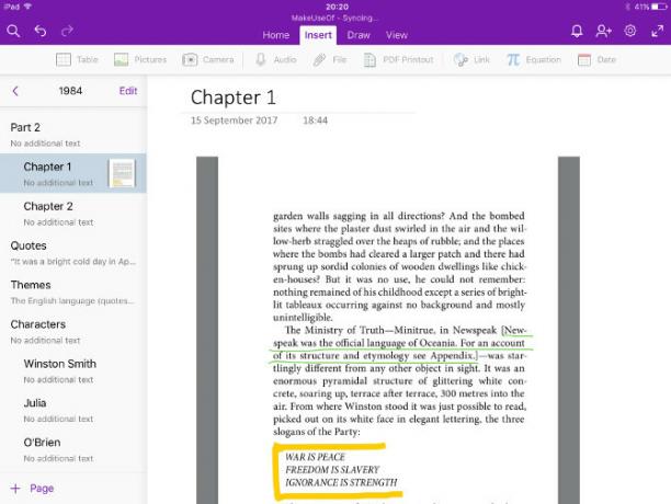 מחברת onenote