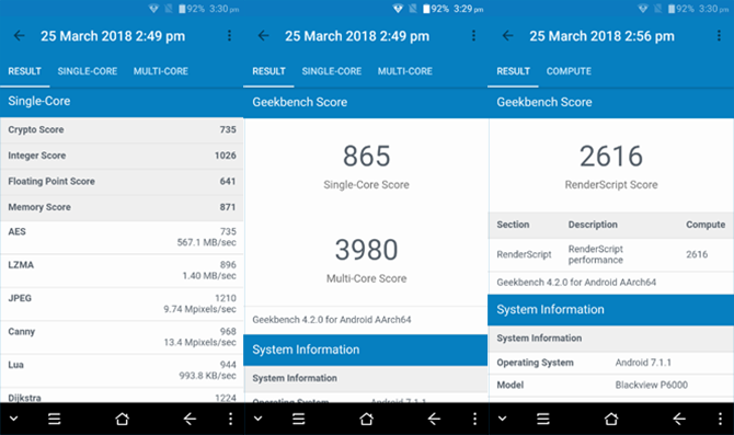 ל- Blackview P6000 יש סוללה ענקית, אבל זה בערך Blackview P6000 benchmark