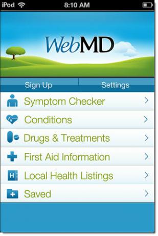 אפליקציית webmd